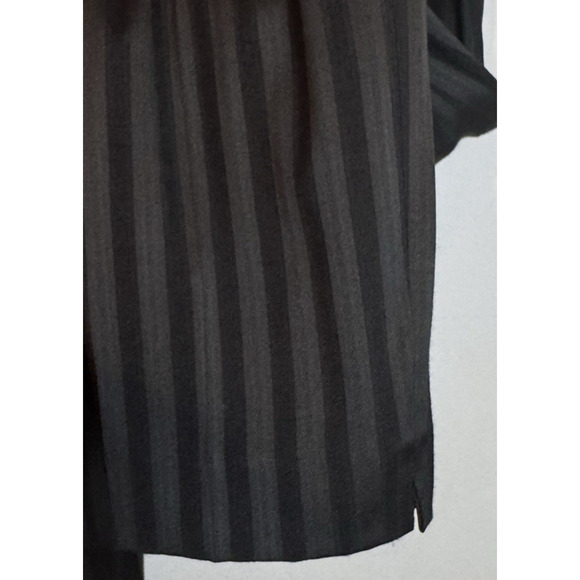 QL2 Quelledue Black Striped Dress Ankle Pants Trousers Size 40- Small 26” Waist - Picture 4 of 8